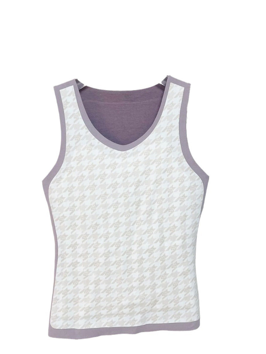 Couple Seamless Winter Solid Wool Warm Fleece-lined Base AX1077