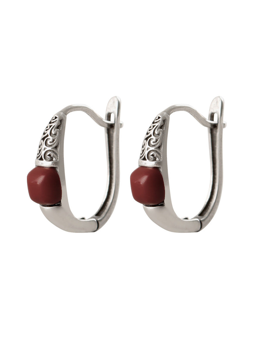 Earrings Ethnic Silver Cooper-plating Women