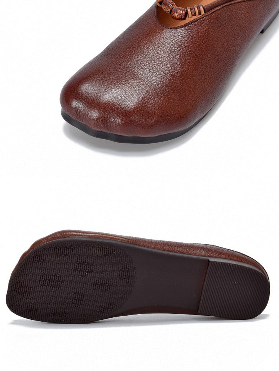 Sandals Soft Vintage Summer Women Leather