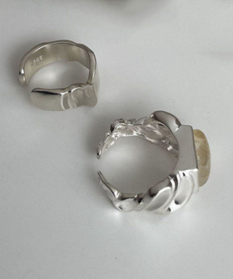 Sterling New Silver And Wrapped Silk Wrinkled Edges Candy