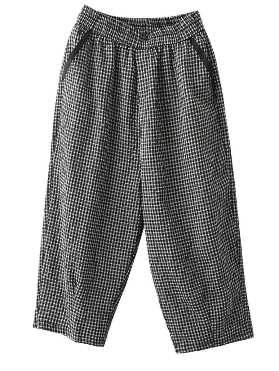 Harem Summer Pants Lattice Cotton Casual Women