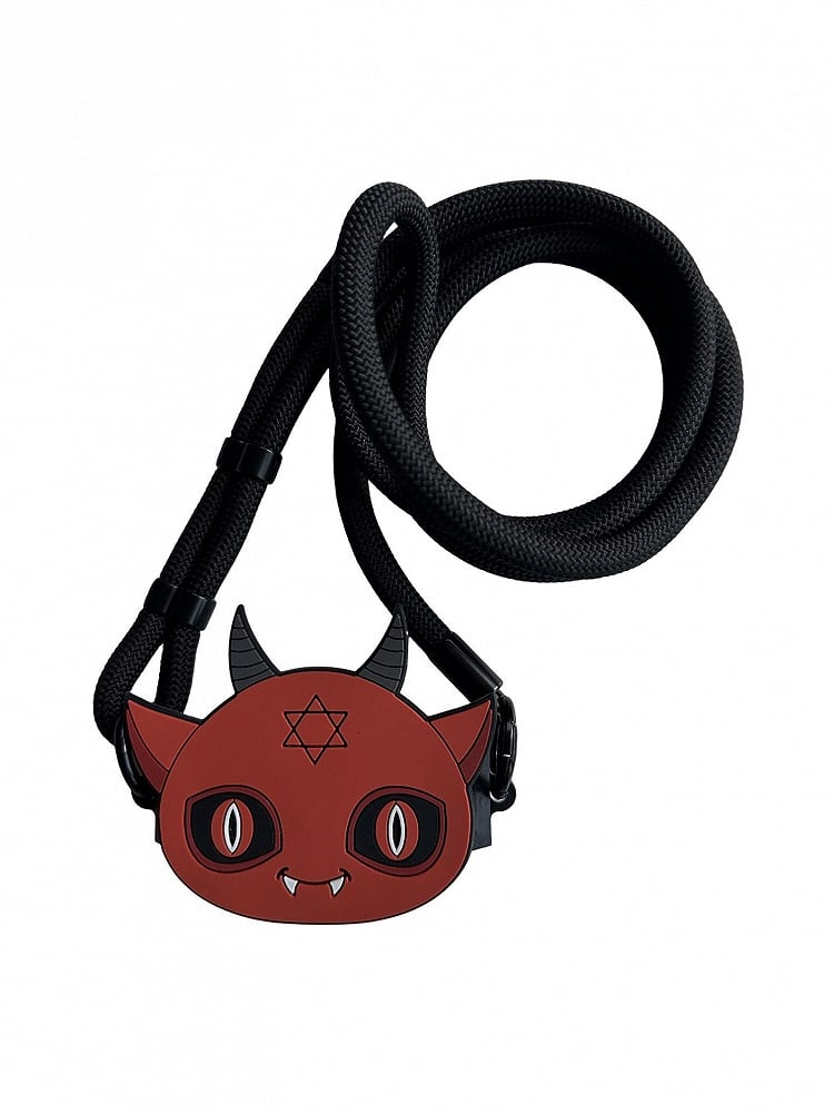 With Red Crossbody Phone Back Gothic Clip Strap Mobile Devil