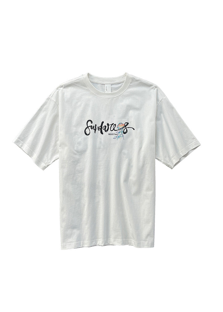 Cotton White Shirts T Men Embroideried Graphic American Style
