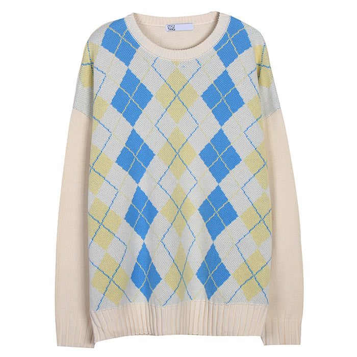 Pullover mit Argyle-Karomuster