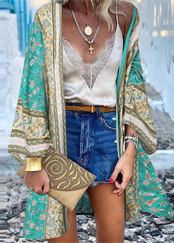 Cardigans Beach UPF 50+ Summer Print Oversized Cotton Art