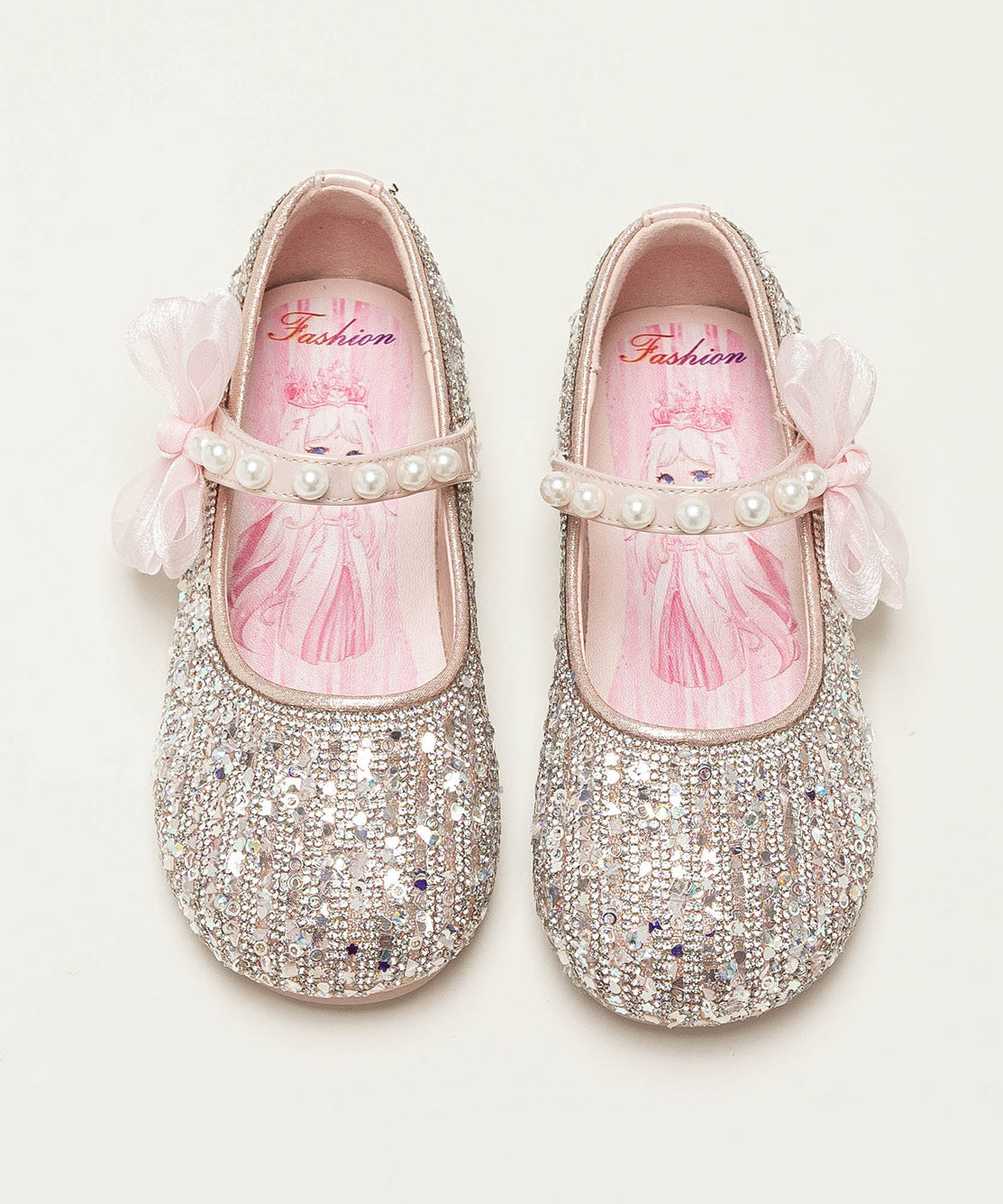 Bottom Soft New Beige 2025 Zircon Shoes Girls' Princess