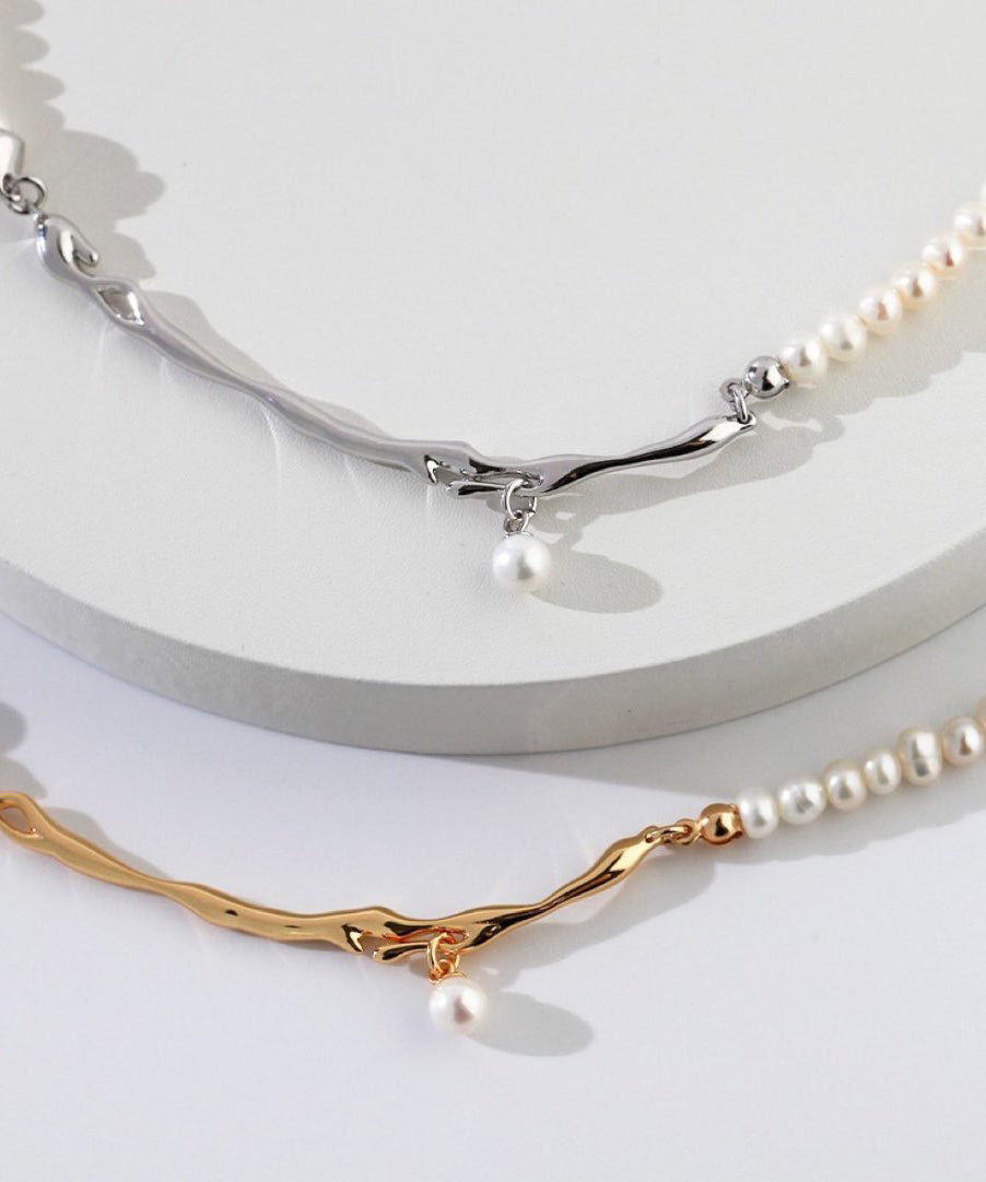 Gratuated Patchwork Bohemian Alloy Gold Bead Pearl Copper