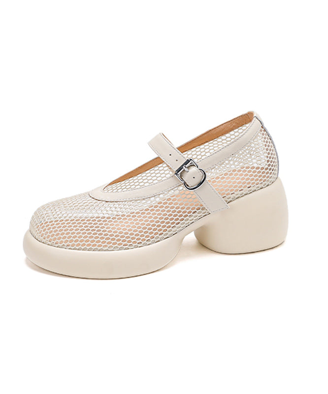 Sandales épaisses Boutique Splicing en maille respirante noire AG1028