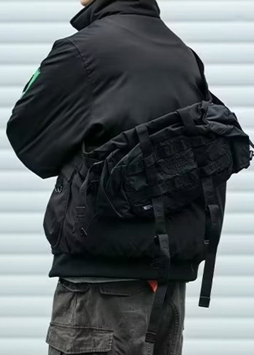 Casual Green Stand Collar Pockets Patch Men Parkas Spring TC003