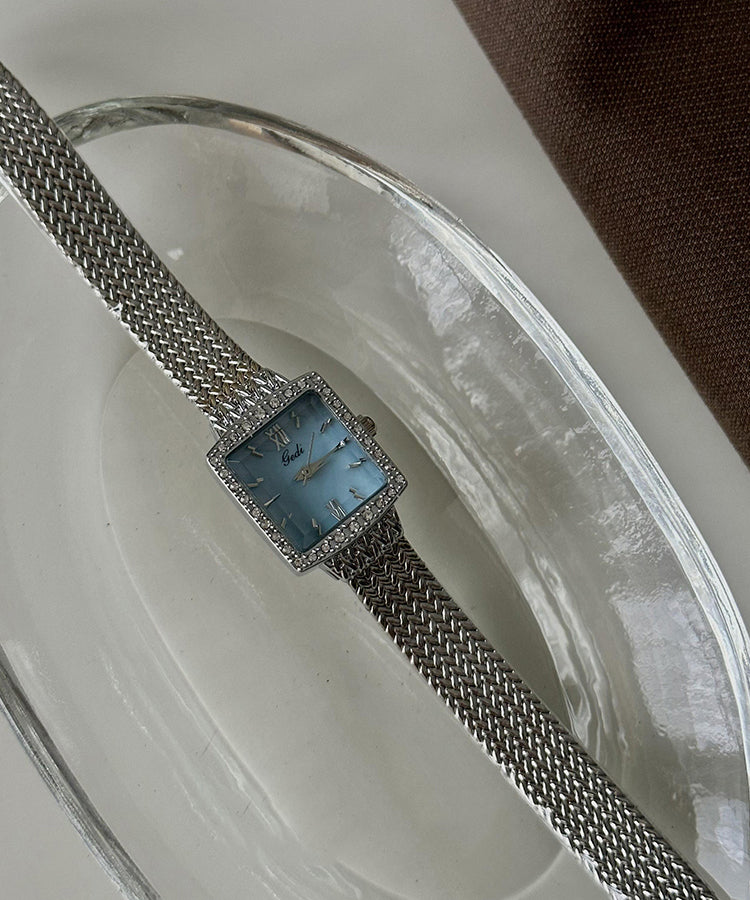 Watches Chic Stainless Waterproof Chain Baby Steel Blue