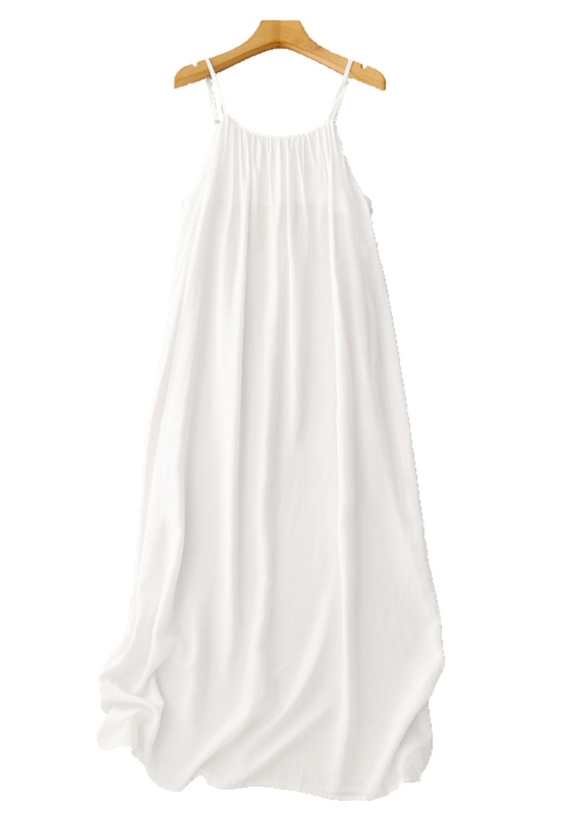 Summer Strap Spaghetti Black Dress Chic Chiffon Oversized