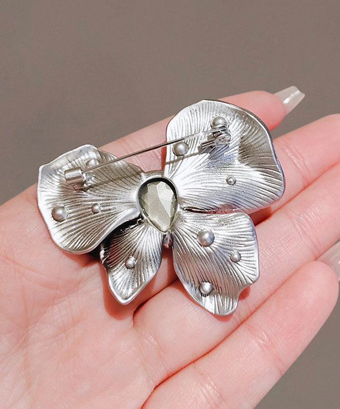 Chic Alloy Blue Butterfly Hairpin Crystal