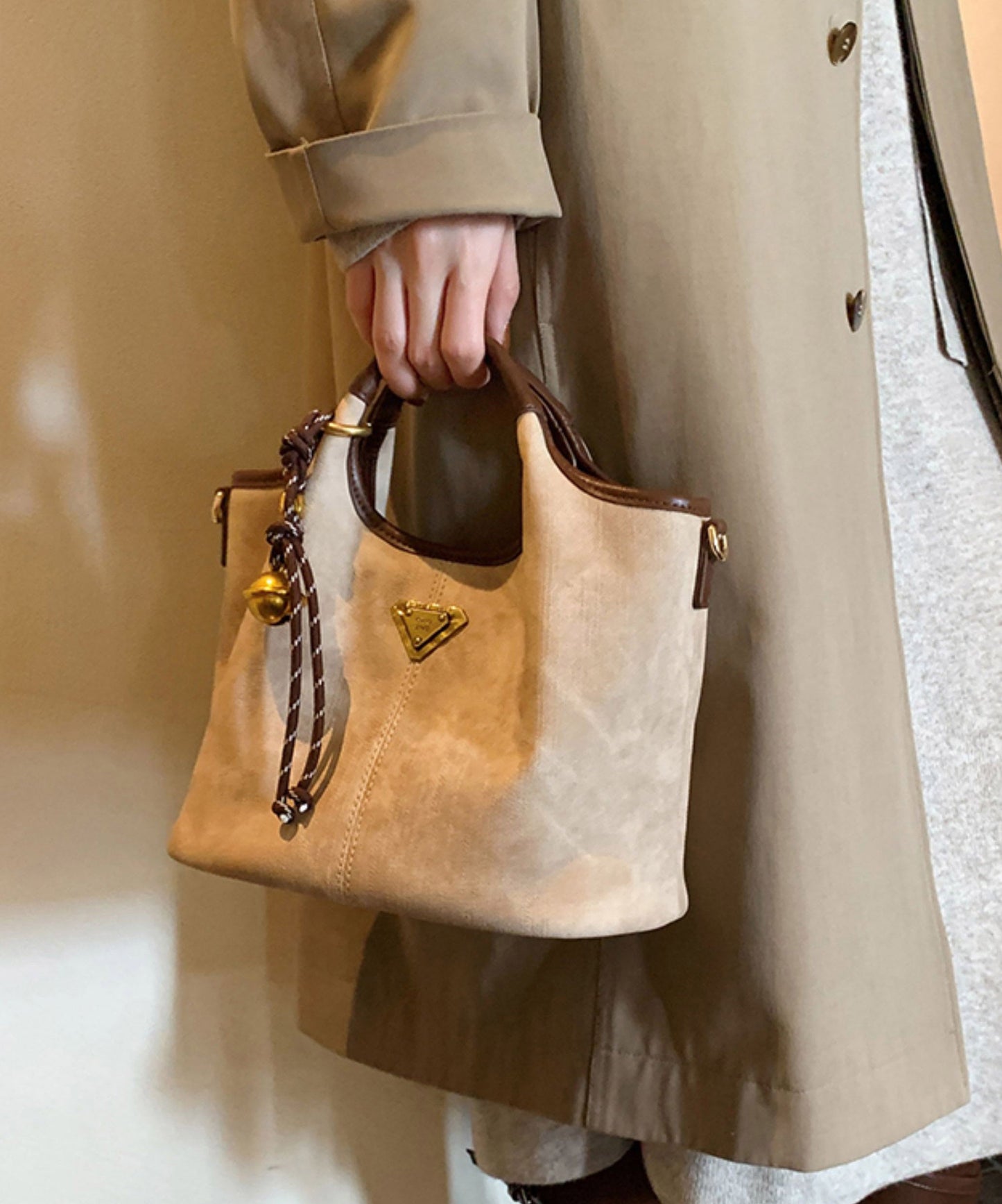 Leather Classy Durable Tote Faux Solid Colorblock Handbag