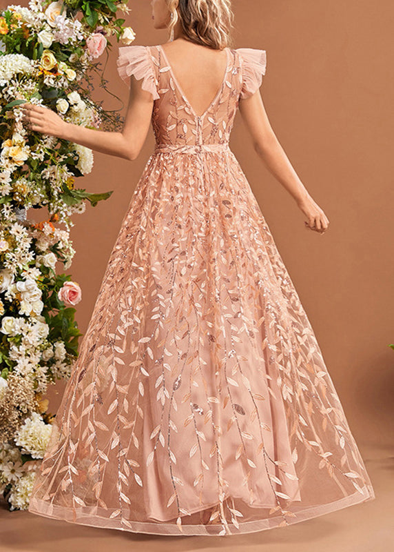 Tulle Patchwork High Ruffled Dresses Waist Summer Classy Maxi