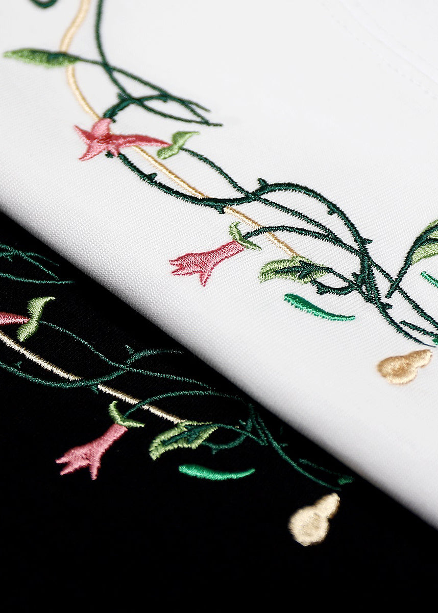 Shirts Best Cool For Summer Cotton White Embroideried Men T