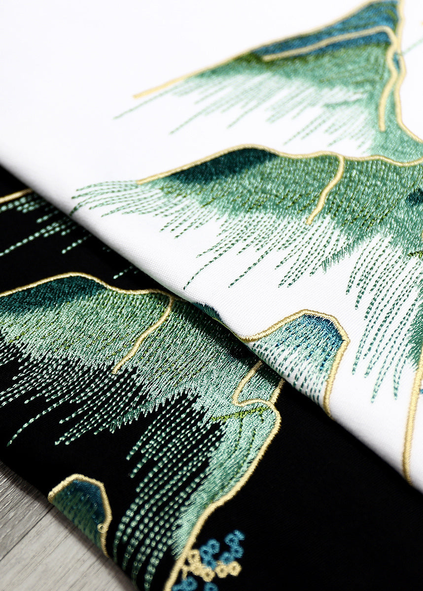 Cool Cotton Embroideried White T Neck O Shirts Men Summer