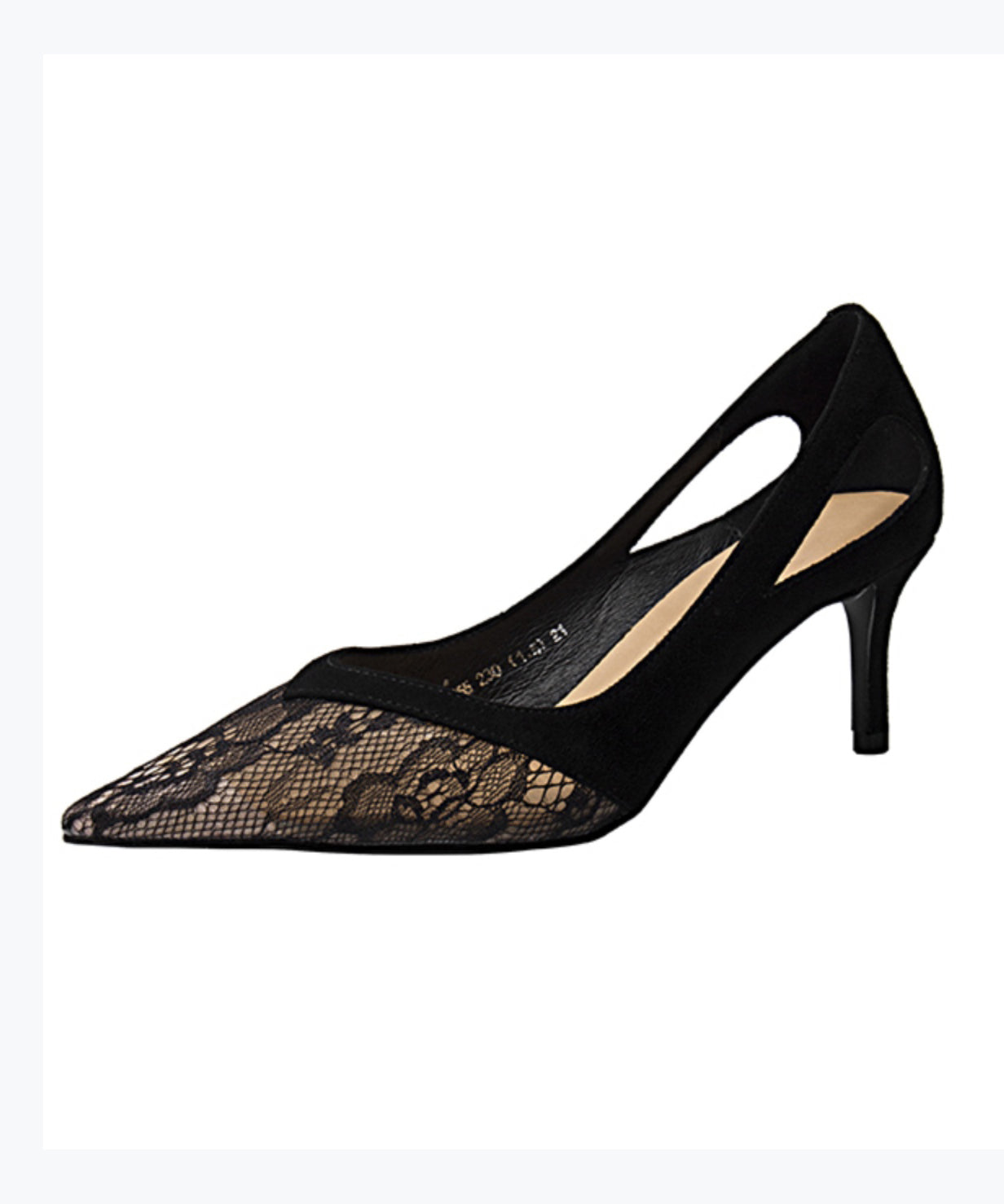 Elegante schwarze High Heels mit spitzer Spitze und Stilettoabsatz RT1011