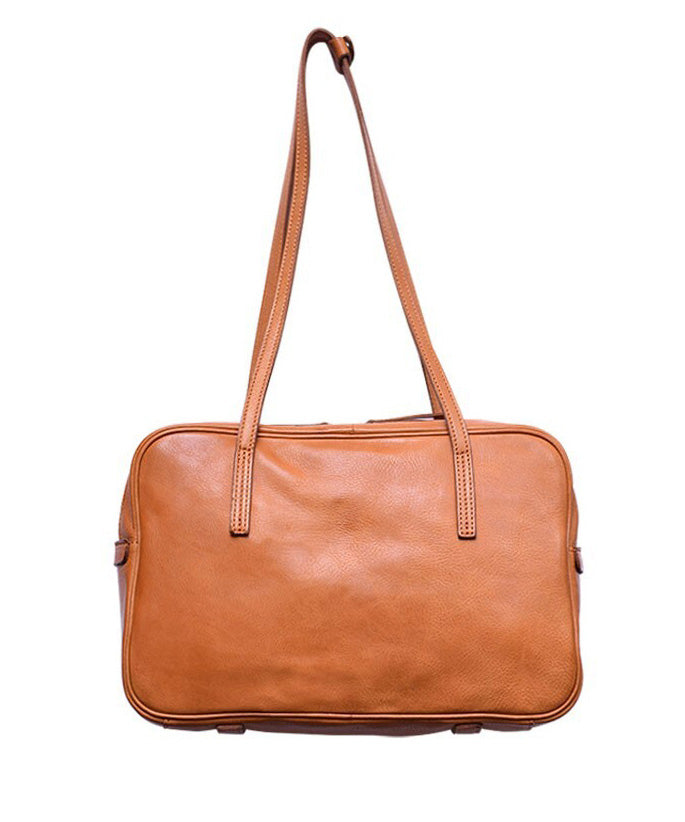 Orange Elegant Bags Shoulder Square Leather Durable