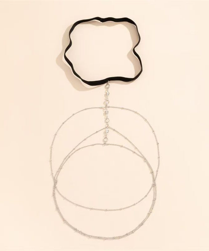 Body Alloy Tassel Star Chain Beach Shape Silk Zircon Fine