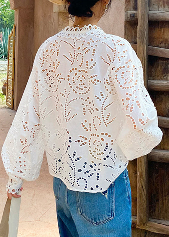 Spring Hollow Italian White Out Shirts Cotton