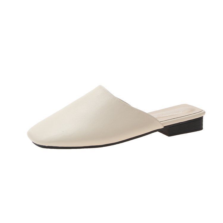 Mules à bout carré