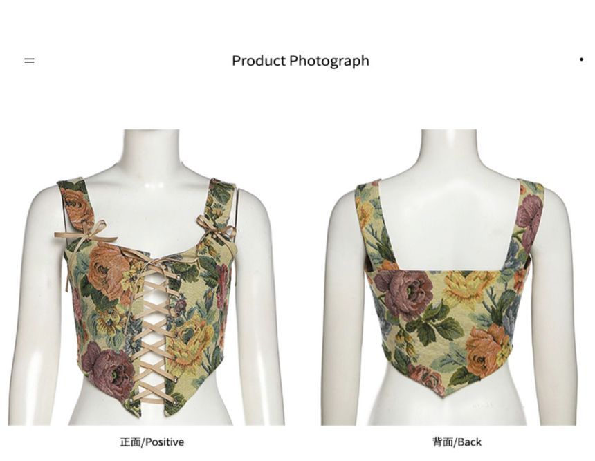 Corset Floral Top