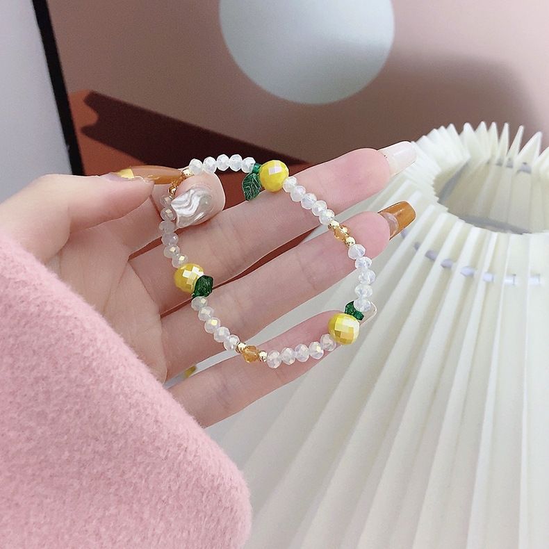 Fruit Crystal Faux Bracelet