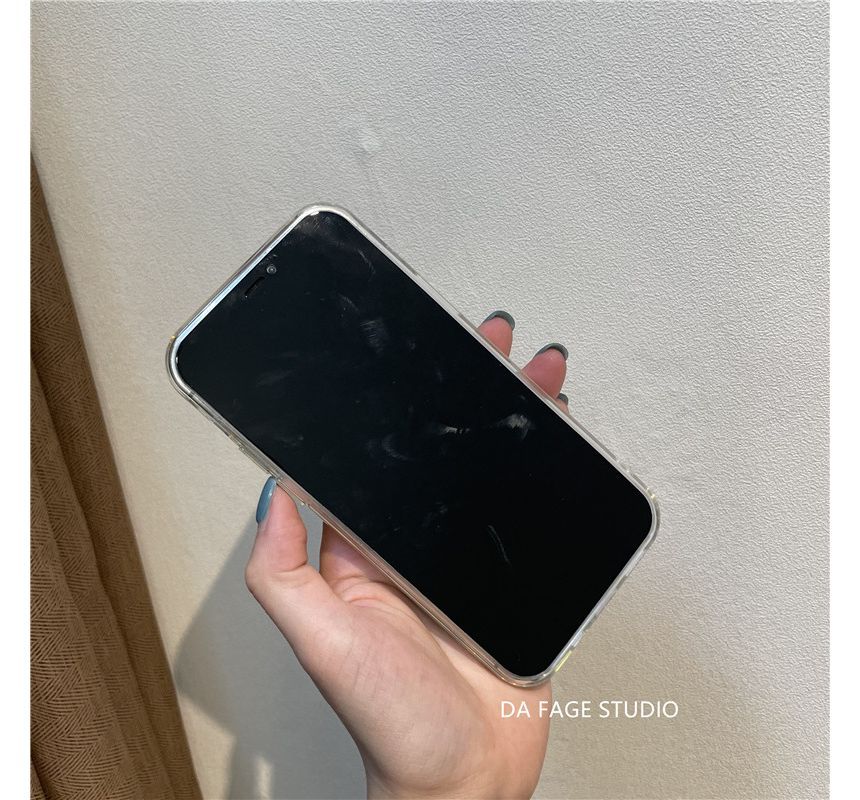 Flower Case Phone Transparent Chain