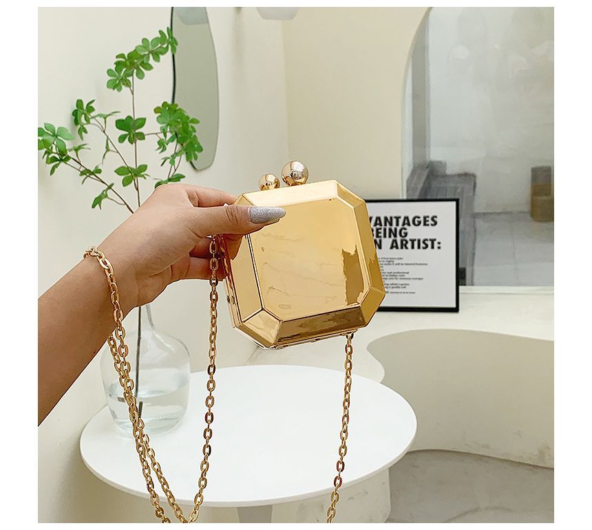 Chain Bag Geometric Strap Crossbody