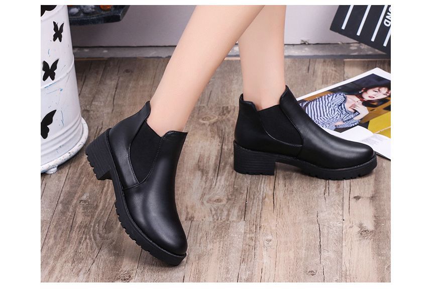 Boots Faux Ankle Leather