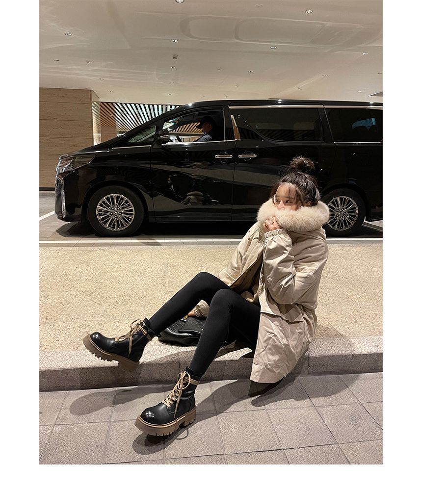 Short Chunky-Heel Color Boots Block