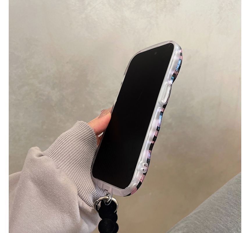 Chain Case Hand Phone Zebra Print