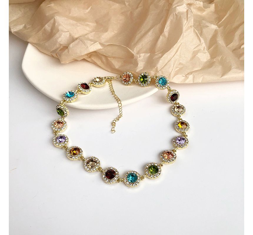 Alloy Choker Rhinestone