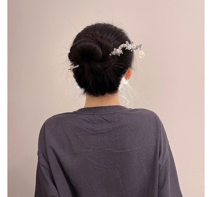 Hair Irregular Faux Alloy Pearl Clip