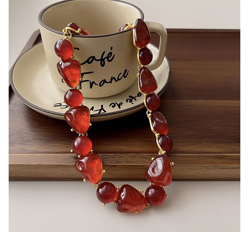 Choker Alloy Crystal Faux