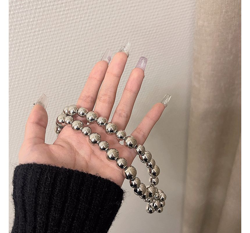 Pendant Bead Choker Alloy