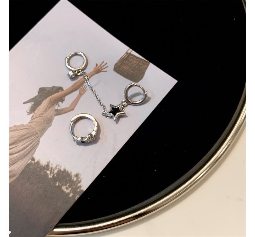 of designs) (various 3: Star Glaze Alloy Set Earring