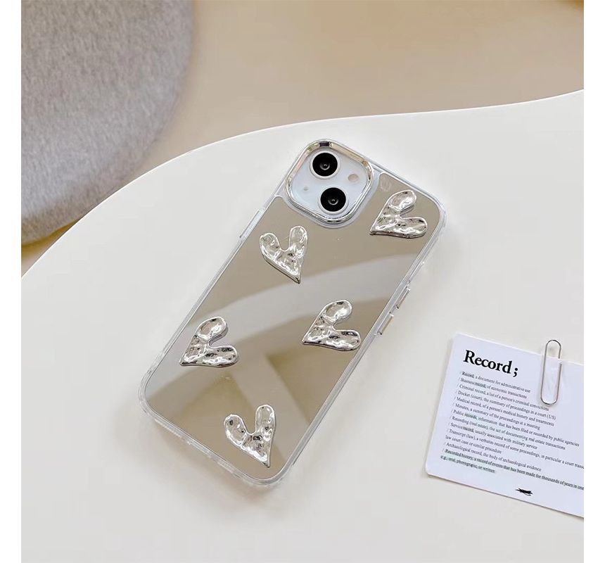 Phone Case Heart Mirrored