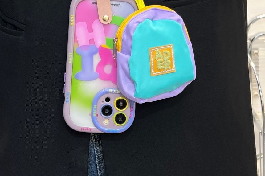 Lettering Print Phone Case