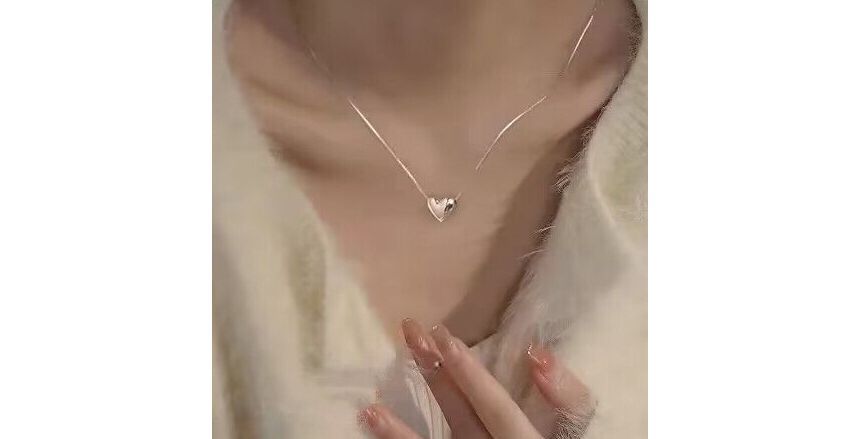 Necklace Pendant Heart Glossy