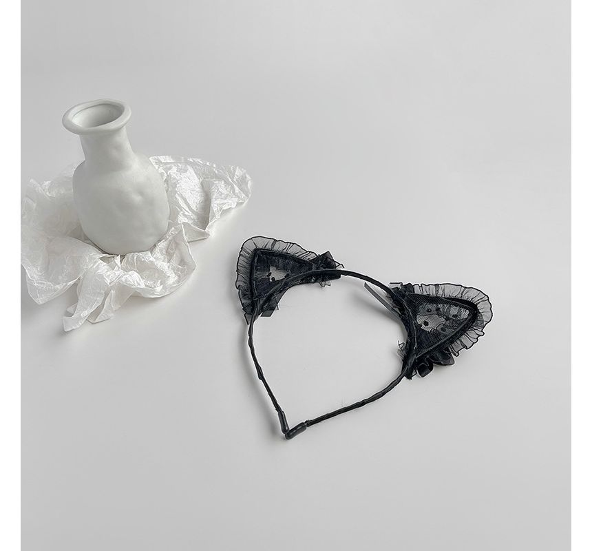 Headband Ear Lace Cat