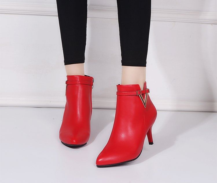 Boots Pointed Stiletto Ankle