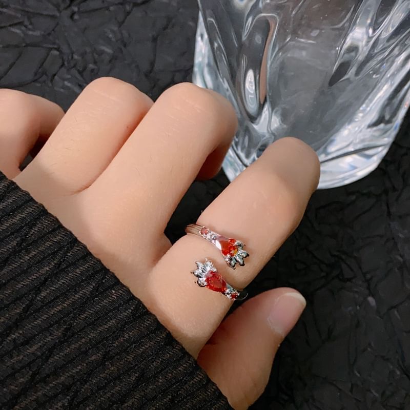 Ring Open Gemstone Irregular