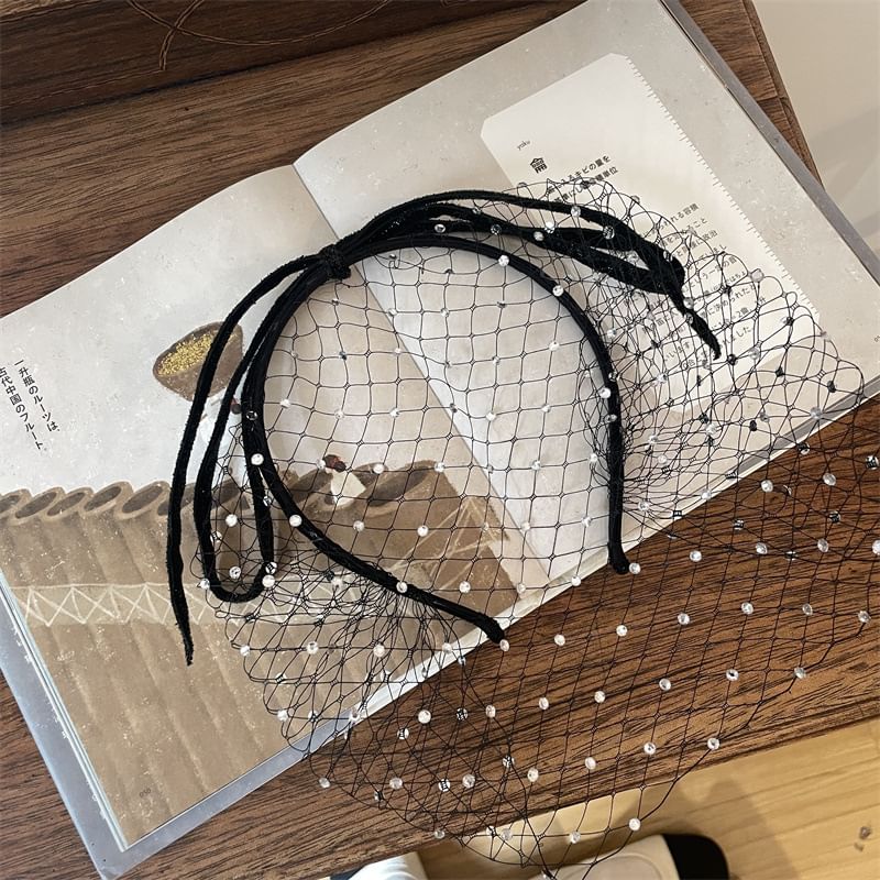 Mesh Headband Rhinestone