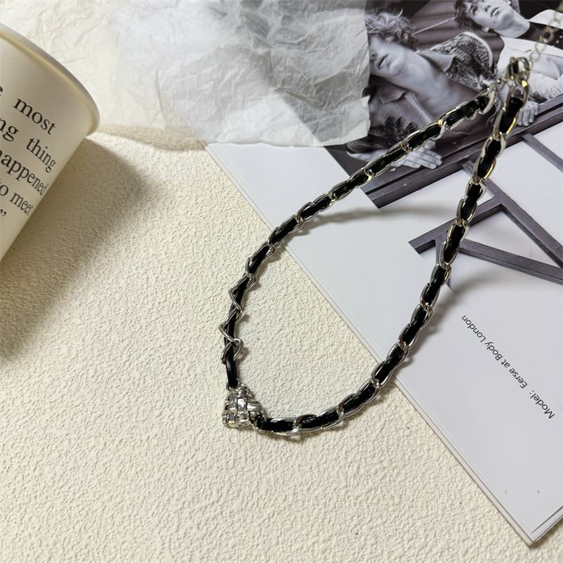 Choker Alloy Leather Faux