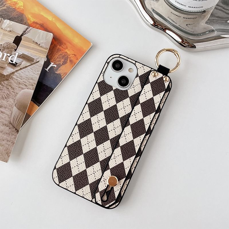 Phone Strap Argyle Case
