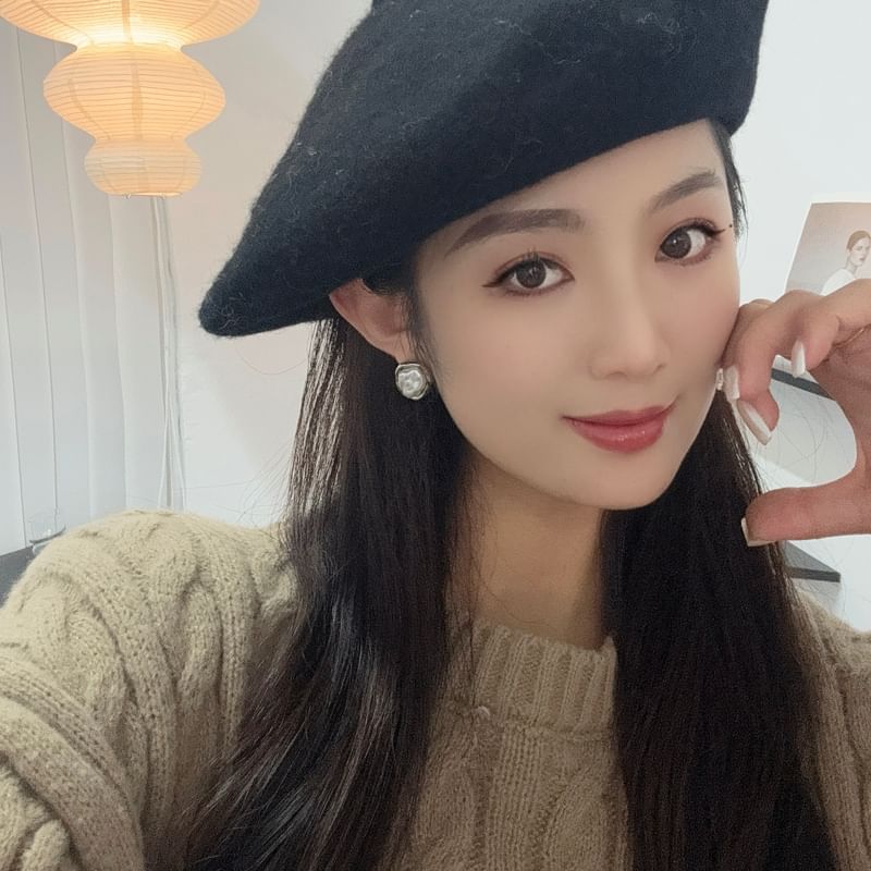 Stud Pearl Faux Ear Irregular