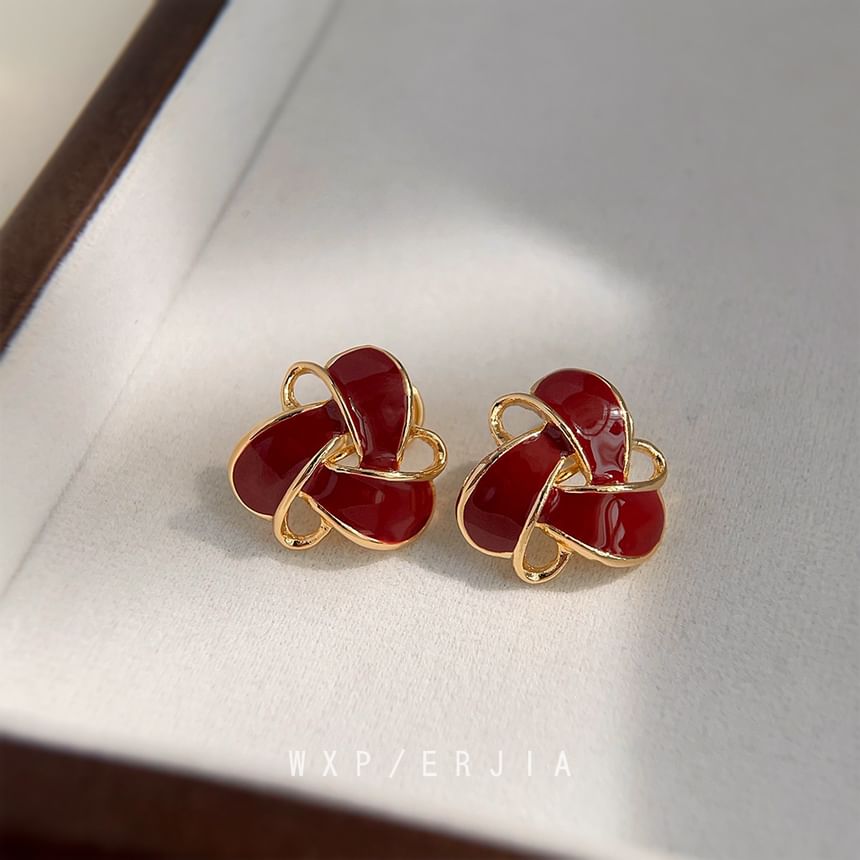 Glaze Geometric Clip-On Earring