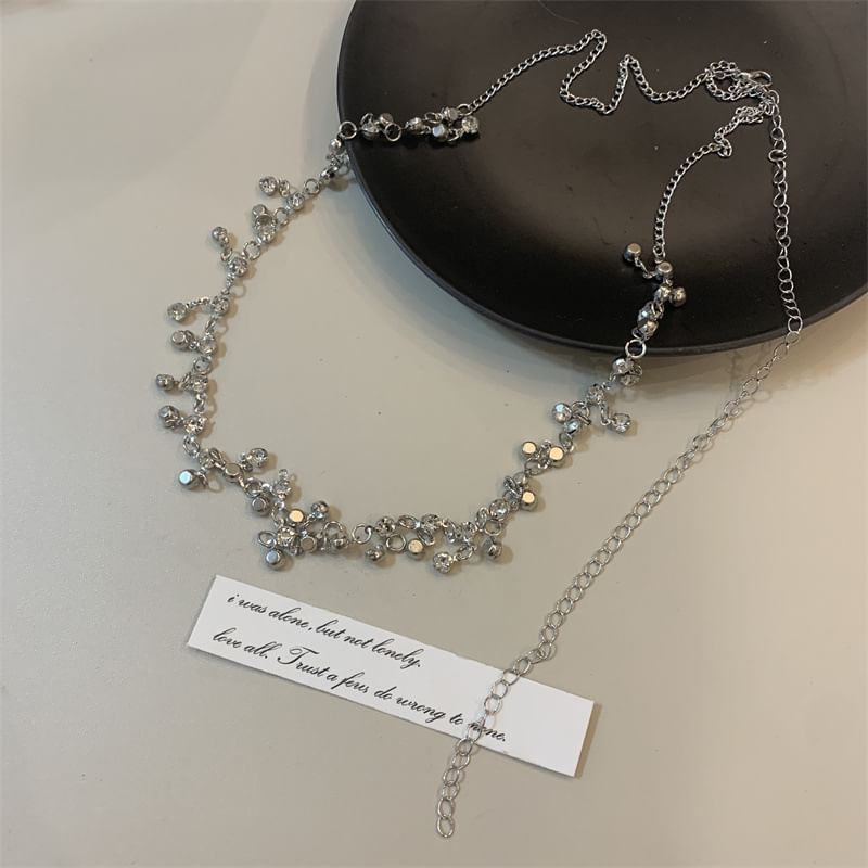Waist Fringed Rhinestone Chain Alloy