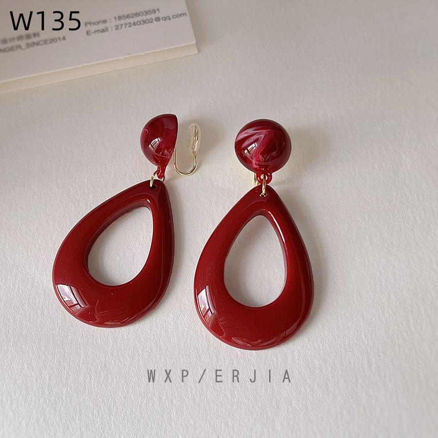 Acrylic Droplet Drop Earring
